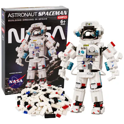 NASA Astronaut Spaceman Brick Playset, 620 Piece