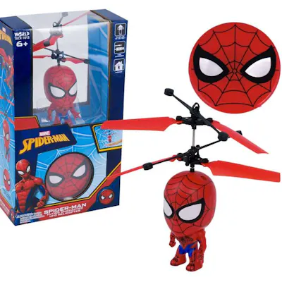 Marvel Spiderman Flying Character Helicopter, 3.5"
