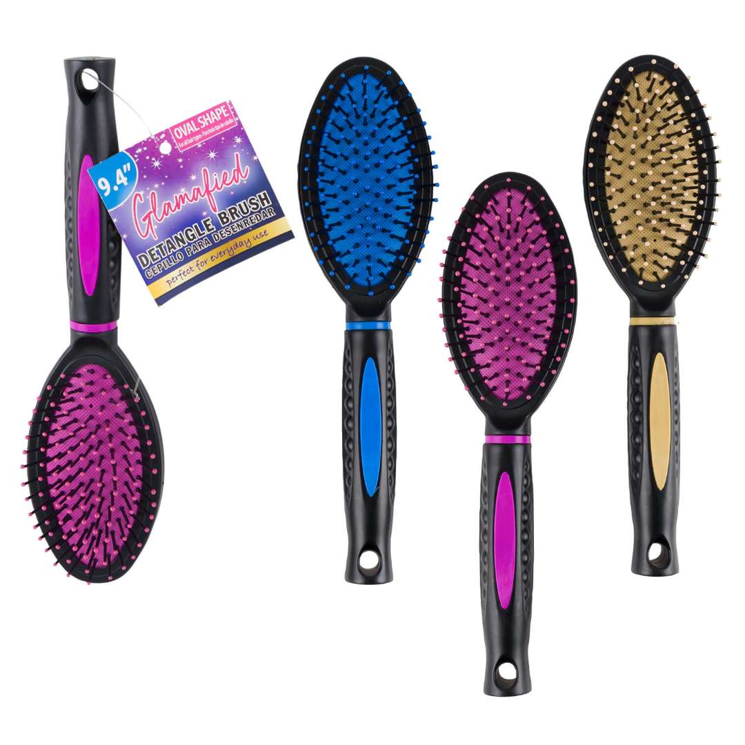 Oval Detangle Hairbrush, Assorted - 9.4"