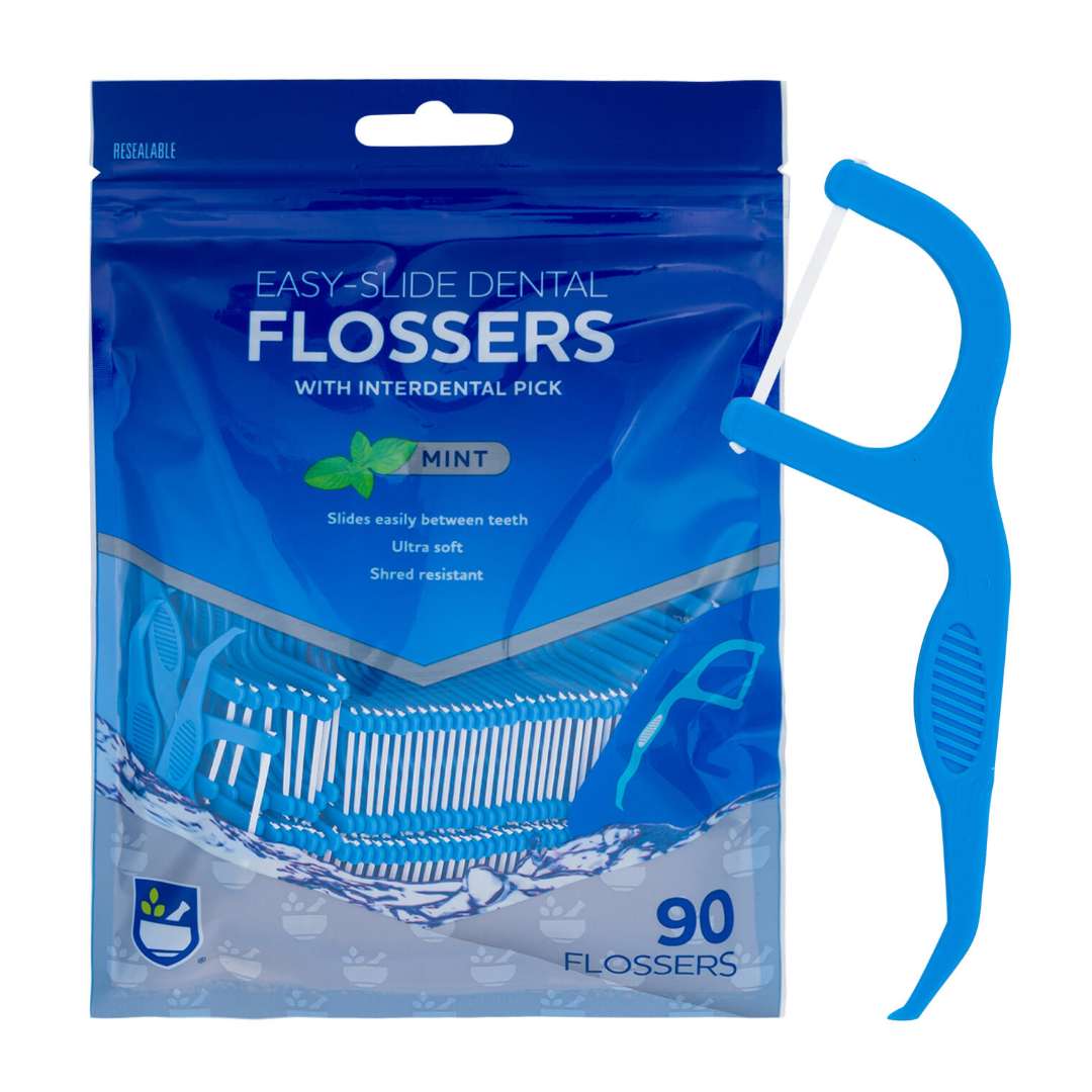 Easy Slide Mint Dental Flossers - 90 Count