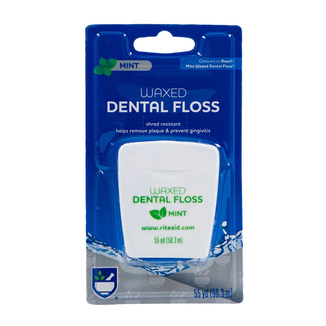 Waxed Mint Dental Floss -55 Yards