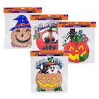 Halloween Pumpkin Sticker D&eacute;cor, Assorted - 12.2" image number null