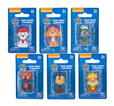 Paw Patrol Mini Figures - 6 Assorted Figures