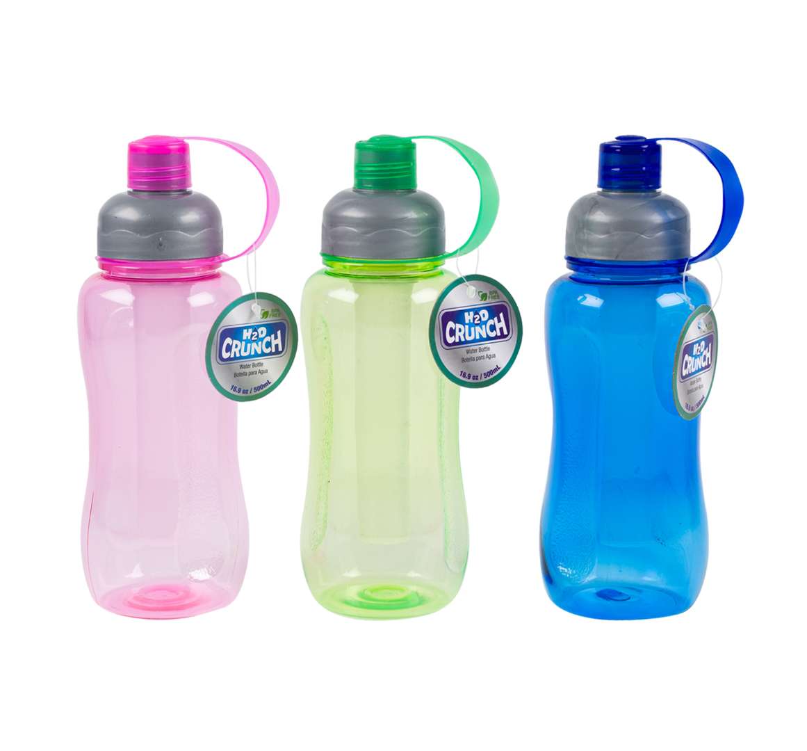 Wholesale Flip Top Plastic Water Bottles in 3 Colors - DollarDays