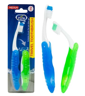 Travel Toothbrush - 2 Pack
