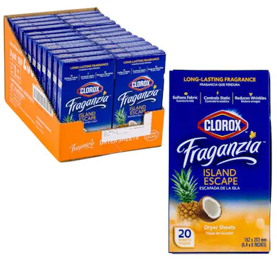 Clorox Fraganzia Dryer Sheets - Island Escape