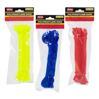 Twisted Rope, Assorted Colors - 49.2' Long