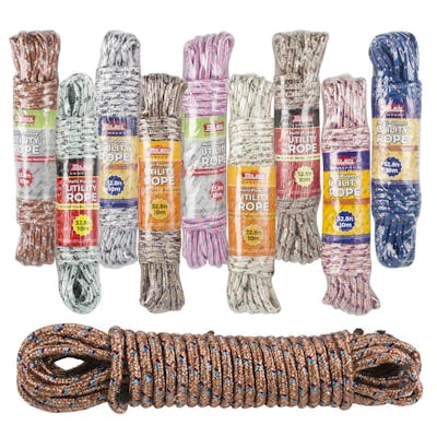 Rugged Rope, Assorted Colors - 32.8' Long