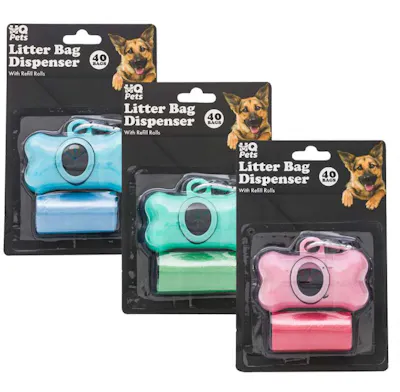 Pet Waste Bag Dispensers with Refills - Assorted