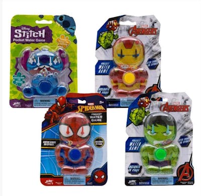 Disney and Marvel Pocket Water Game - Assorted Characters