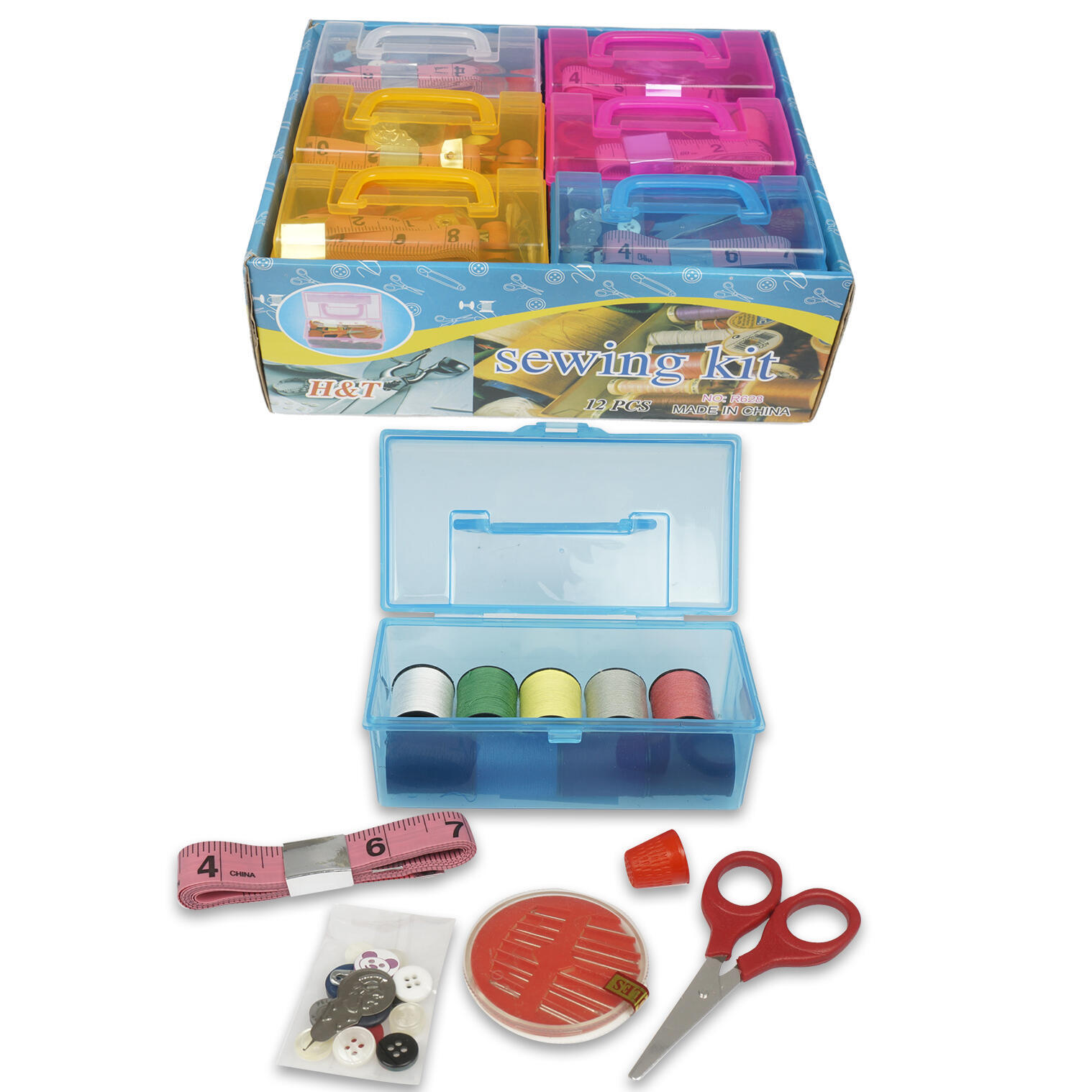 Wholesale Sewing Set with Case Assorted Colors (SKU 2339408) DollarDays