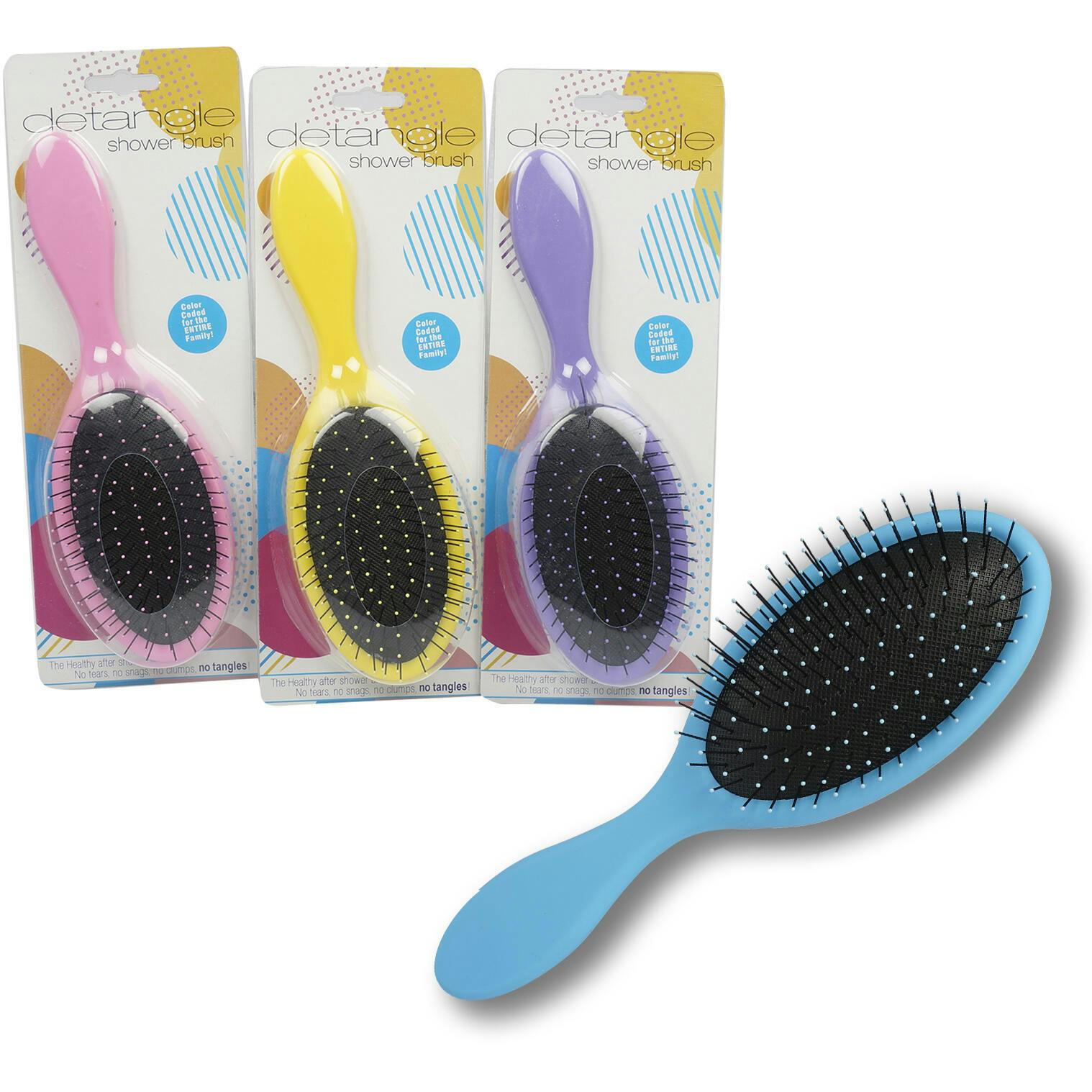 Wholesale Plastic Hair Brush Assorted (SKU 2332362) DollarDays