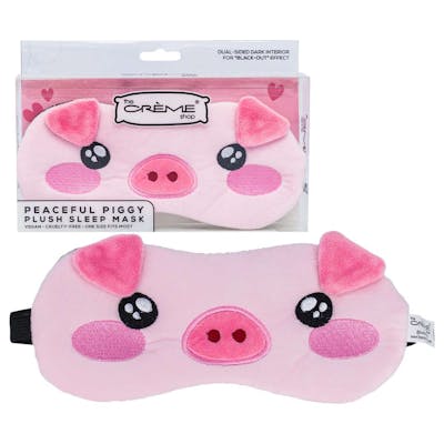 The Crème Shop Piggy Plush Sleep Mask - Pink