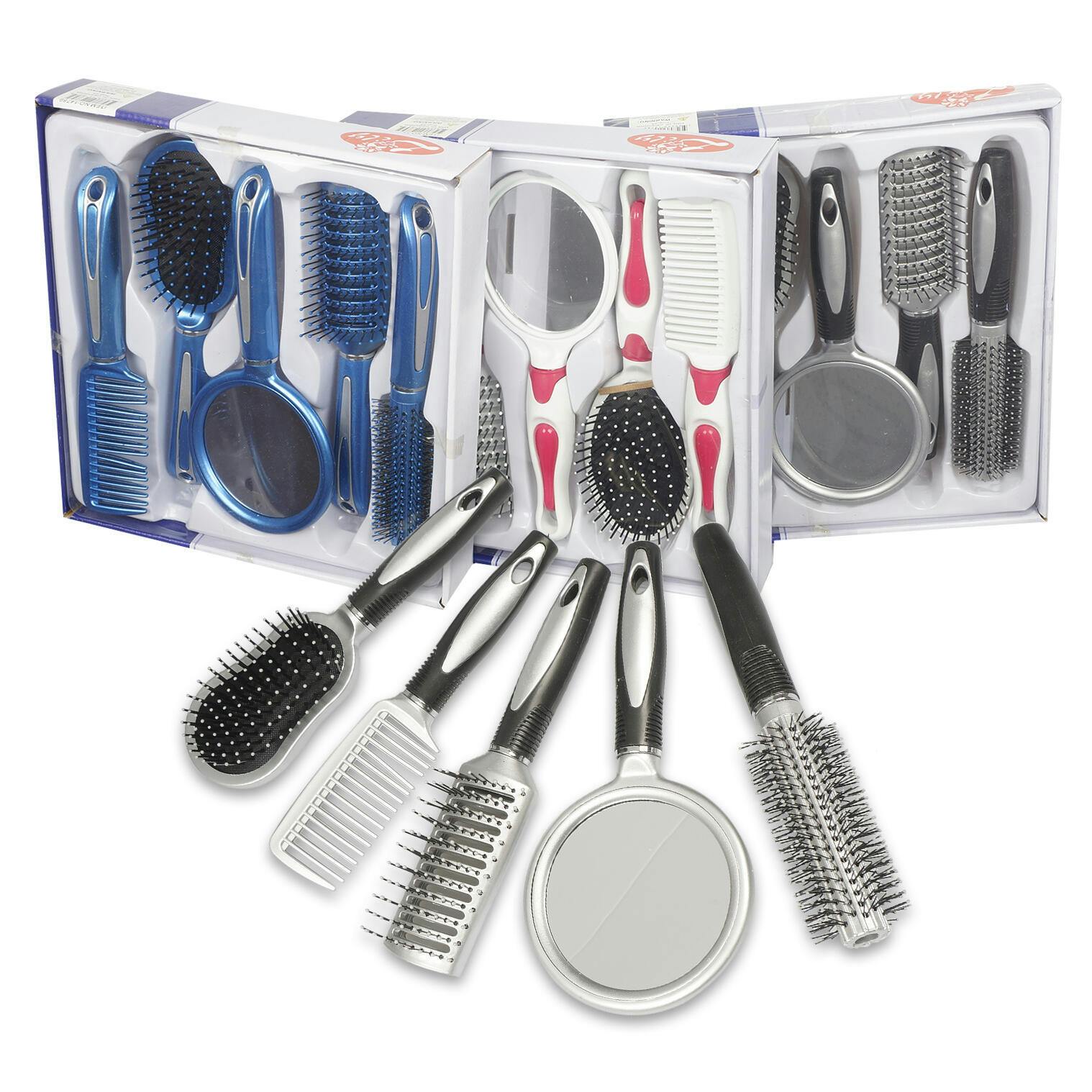 Wholesale Hair Brush Set 5 Piece (SKU 2344080) DollarDays