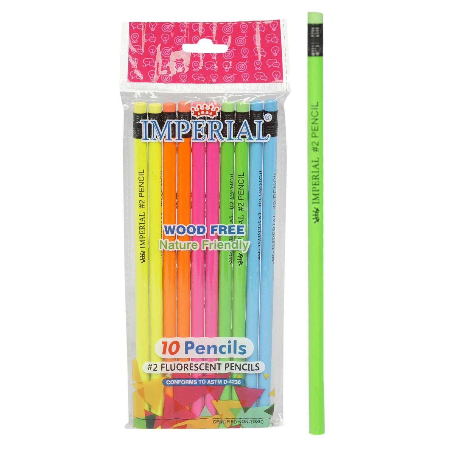 Wholesale 2 Fluorescent Pencil 10 Pack (SKU 2332535) DollarDays
