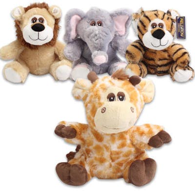 safari plush animals bulk