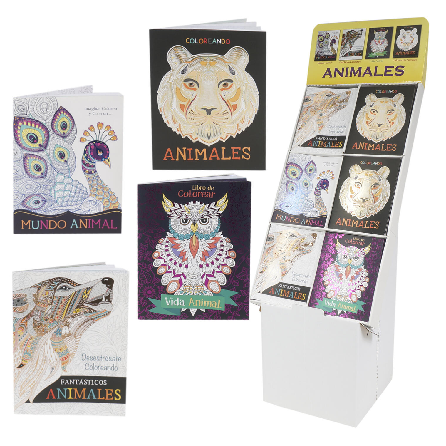 Download Wholesale Animal Coloring Book For Adults In Spanish Sku 2346021 Dollardays