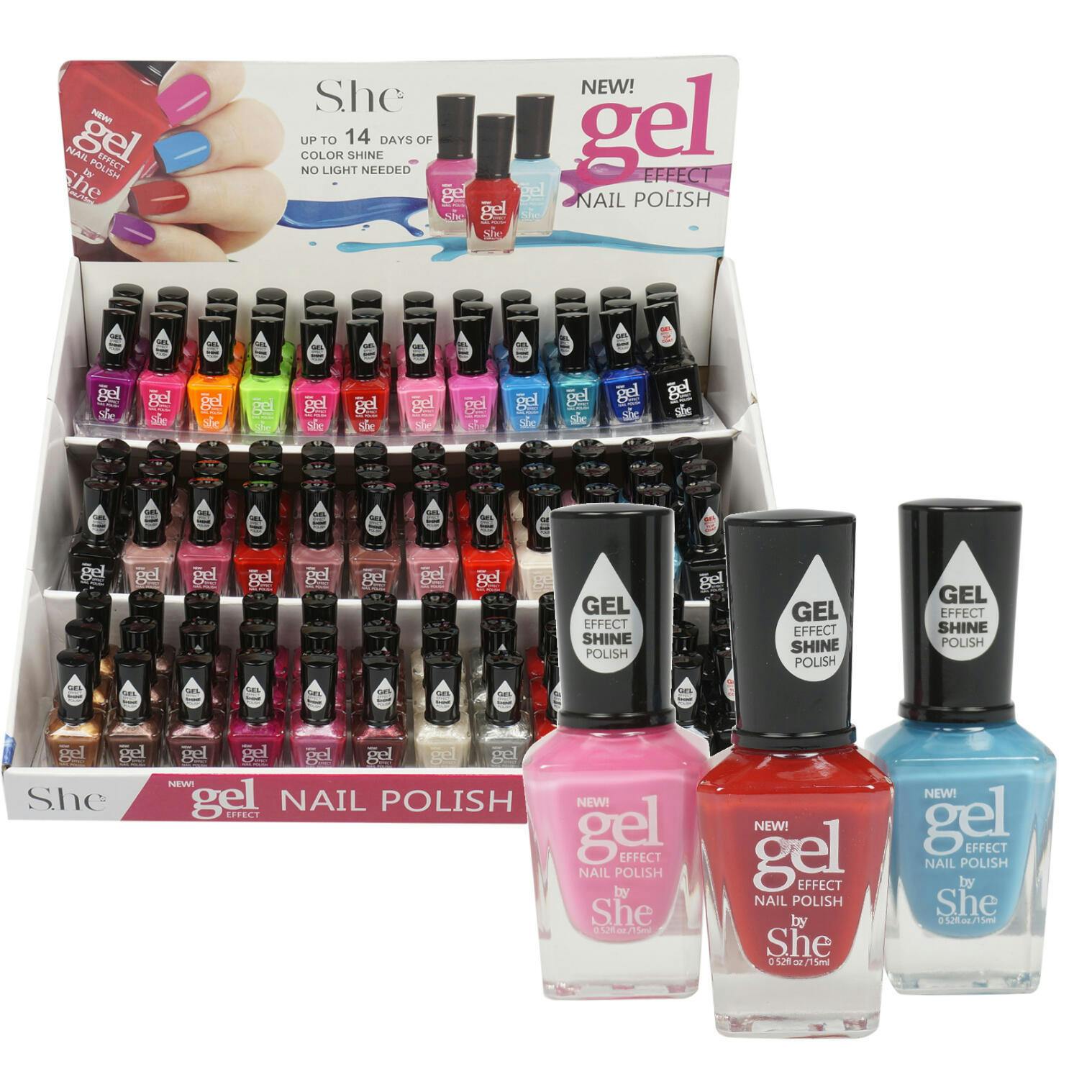 Wholesale She Gel Nail Polish Assorted (SKU 2332939) DollarDays
