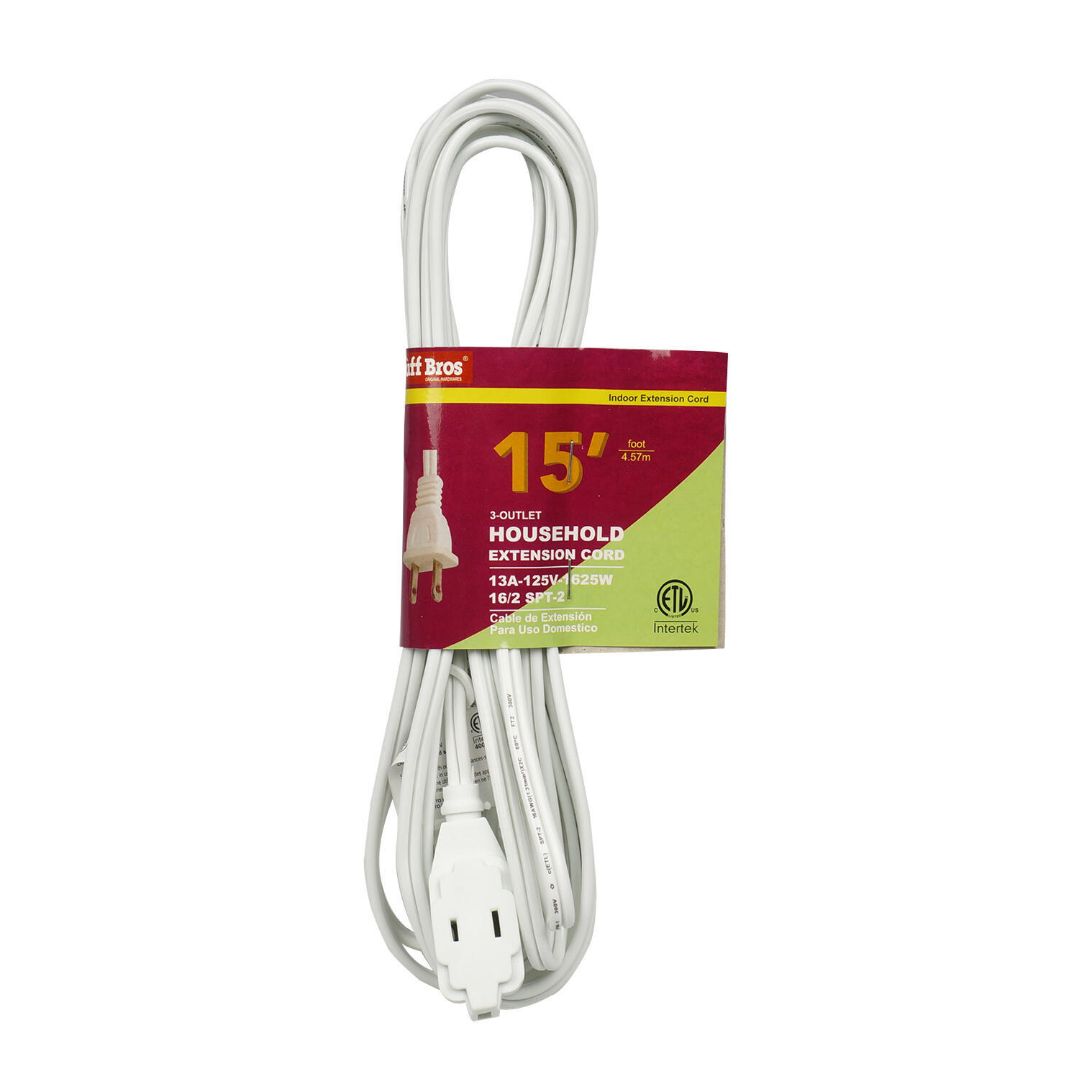 Wholesale 15' 3 Outlet Household Extension Cord (SKU 2350813) DollarDays
