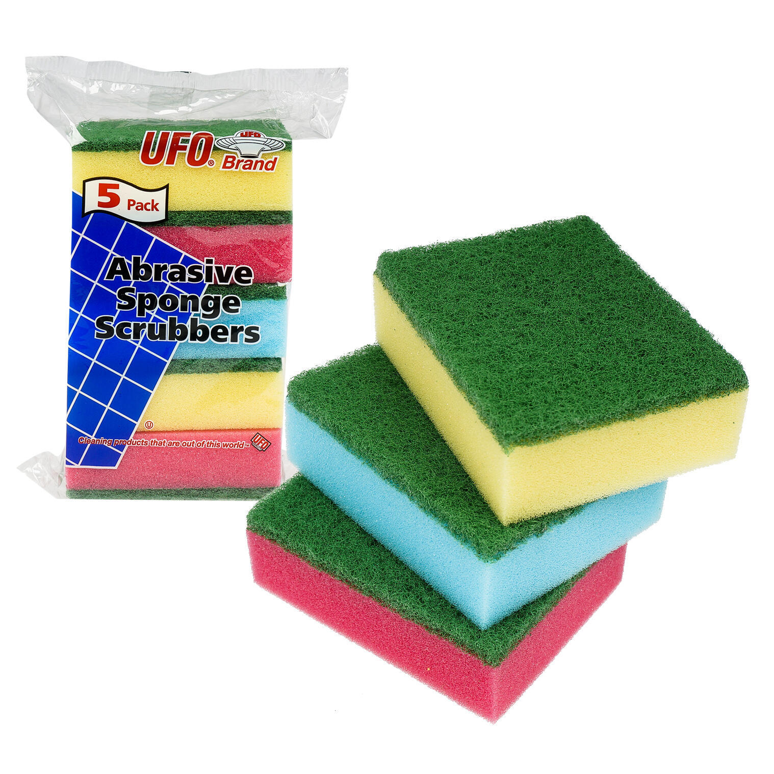 Wholesale UFO Abrasive Sponge Scrubbers 