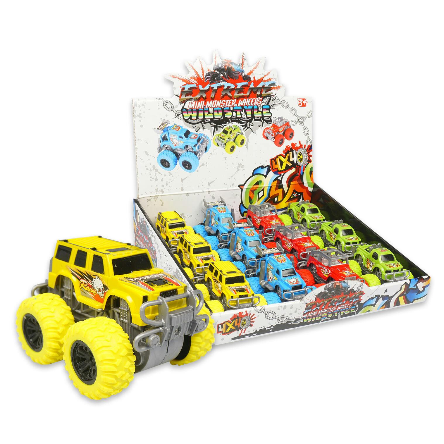 Wholesale Extreme Mini Monster Truck Toys Assorted Colors Sku