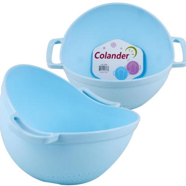 Wholesale Plastic Colander with Handles 8.5"D (SKU 2290114) DollarDays