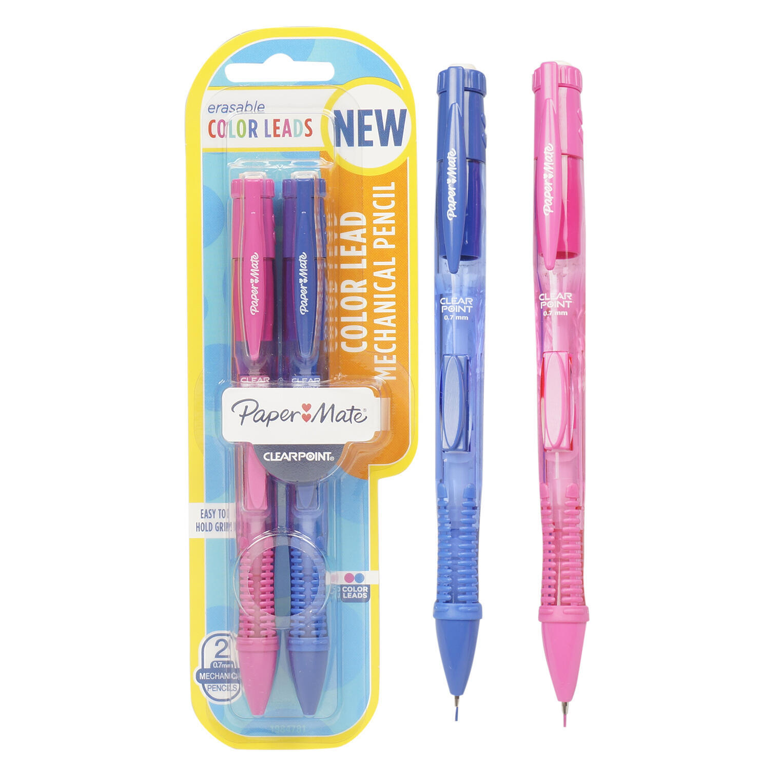 Wholesale Paper Mate Color Lead Mechanical Pencils 2 Count, Pink and