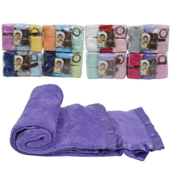 Wholesale 3pack Baby Blanket ( 30x40") DollarDays