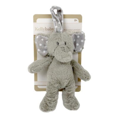 gray plush elephant