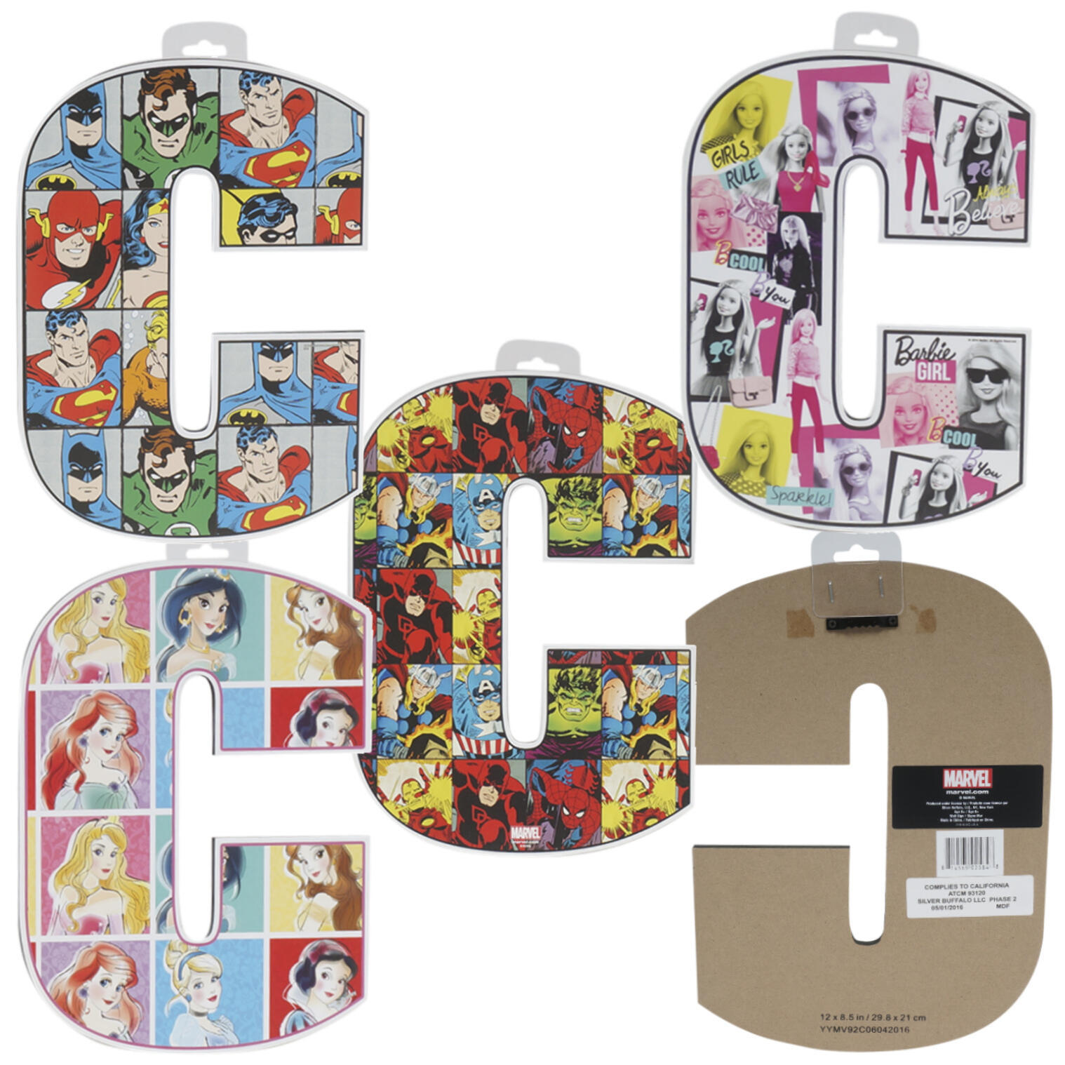 Wholesale C Die Cut Letter Sign Assorted SKU 2335355 DollarDays