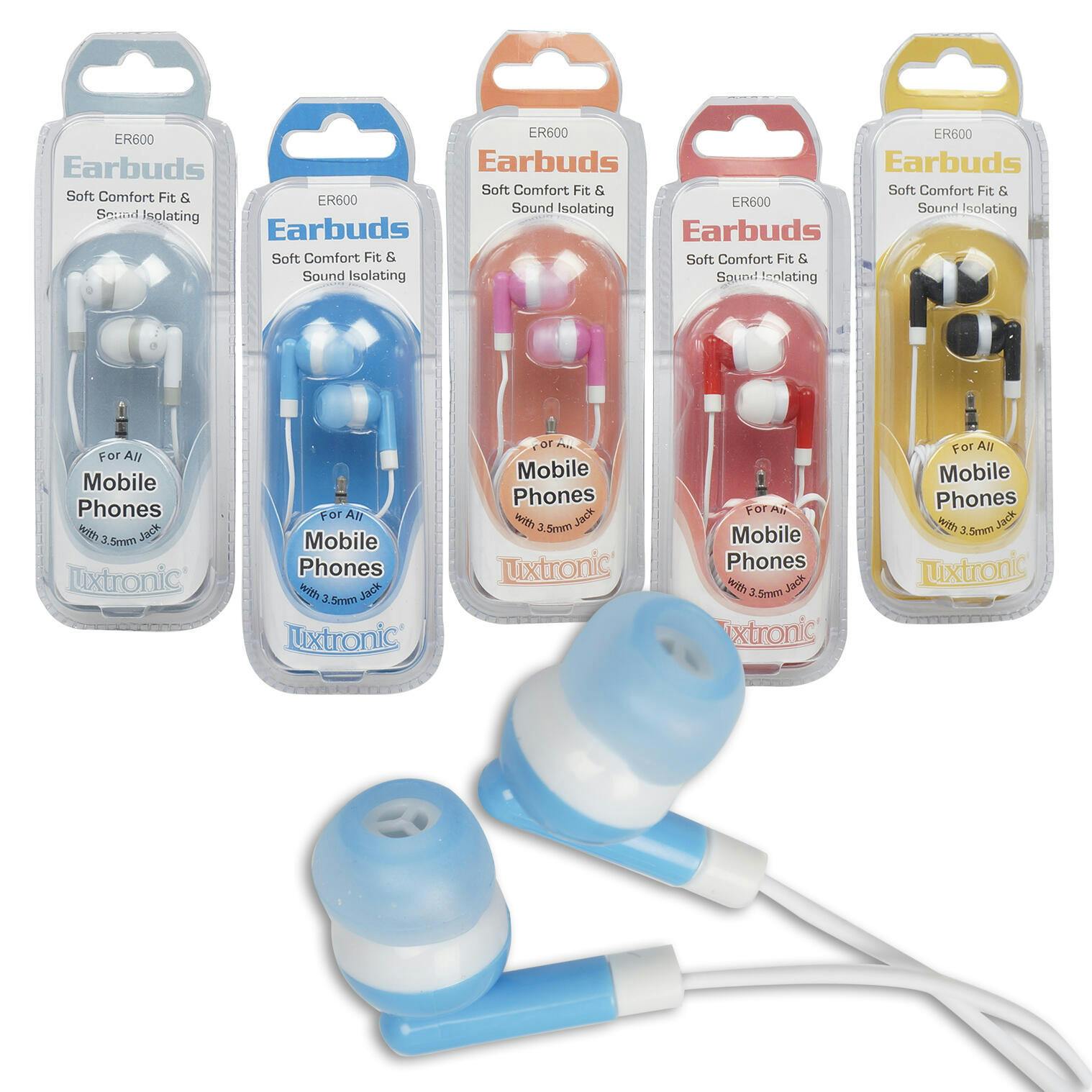 Wholesale 35mm Earbuds Assorted Colors Sku 2338431 Dollardays 3974