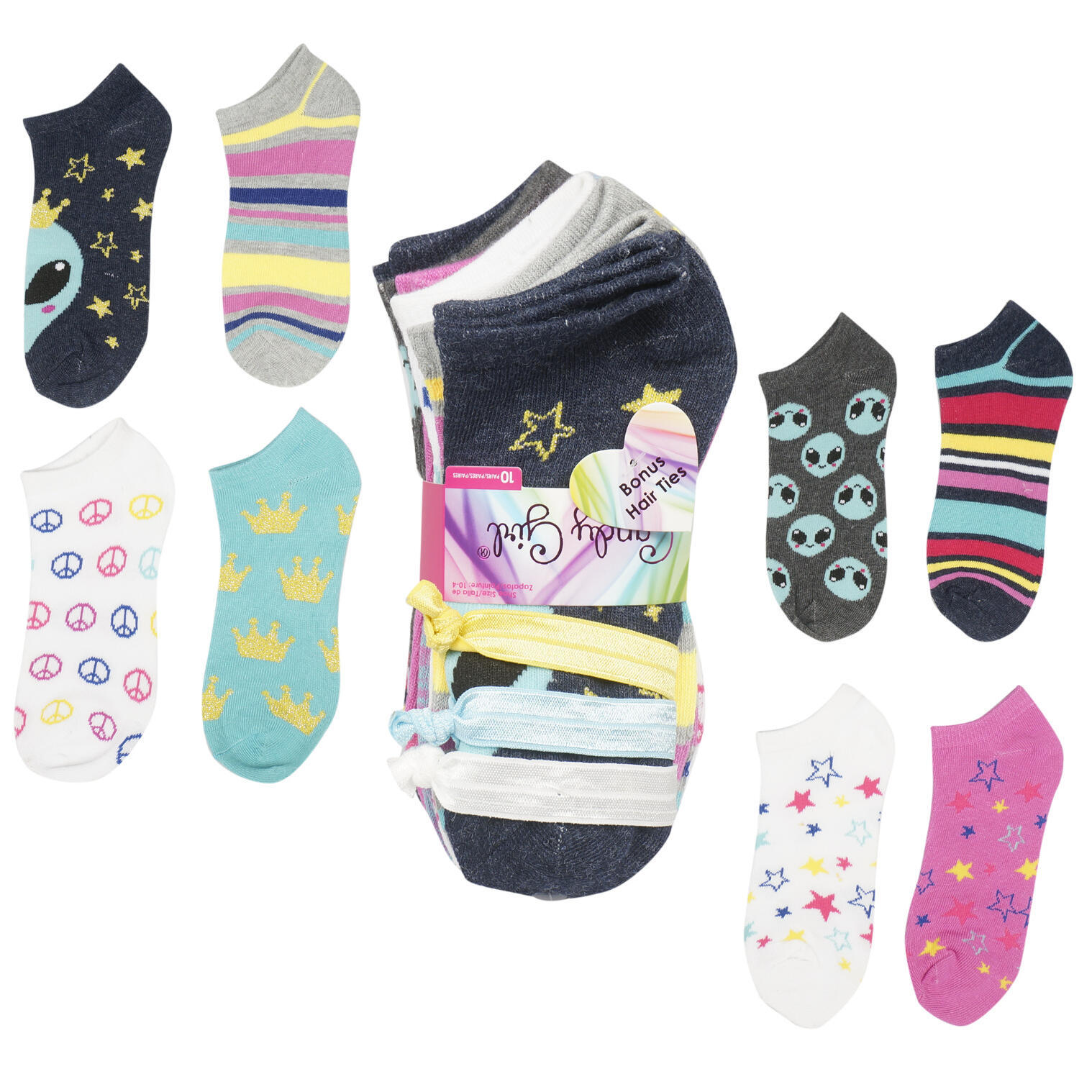 Wholesale Candy Girl Socks Size 6-8 - 10 Pack - Assorted (SKU 2337365 ...