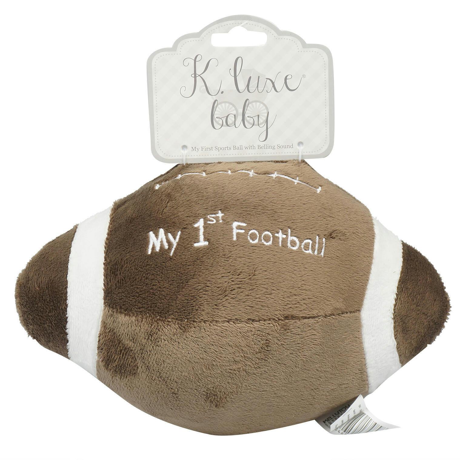 Wholesale 7" Football with Rattle Plush Toy (SKU 2338508) DollarDays