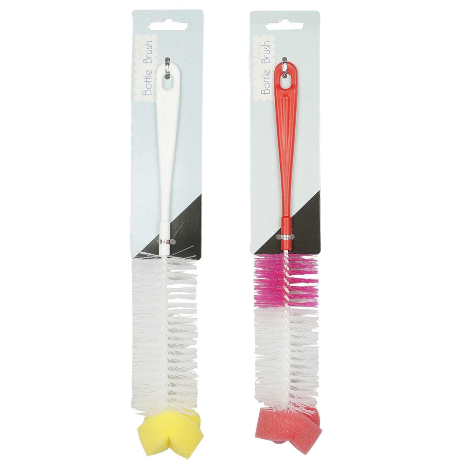 Wholesale Bottle Brushes w/Sponge Tip Assorted, 13" (SKU 2345244