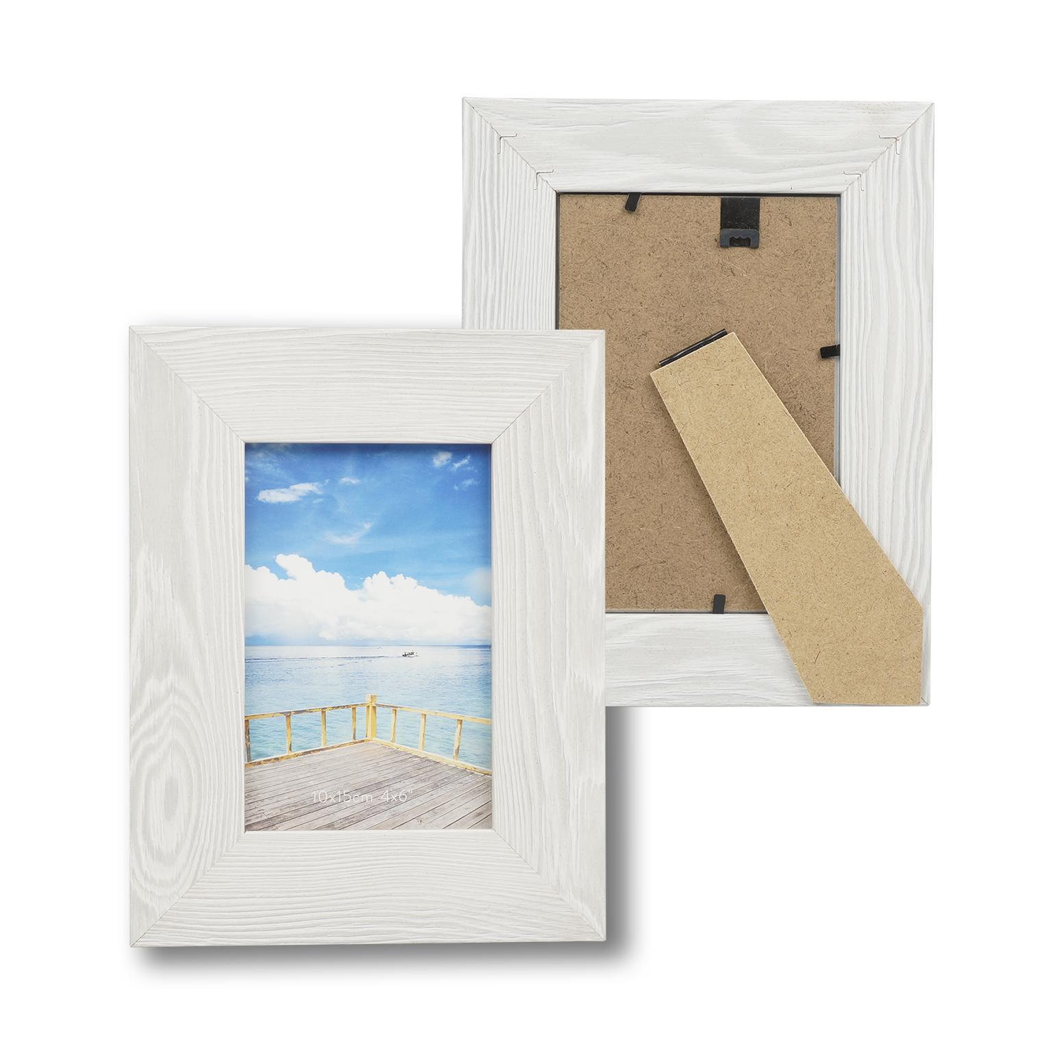 Wholesale White Wood Picture Frame 4" x 6" DollarDays