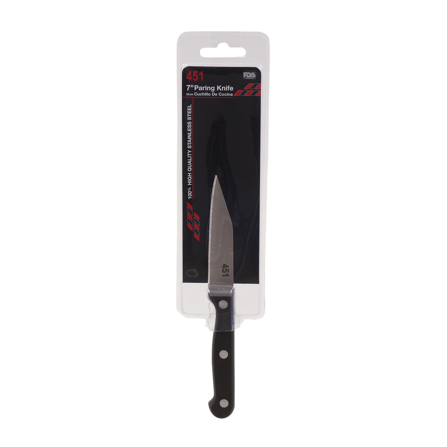 Wholesale 7 Paring Knife With Black Handle Sku Dollardays