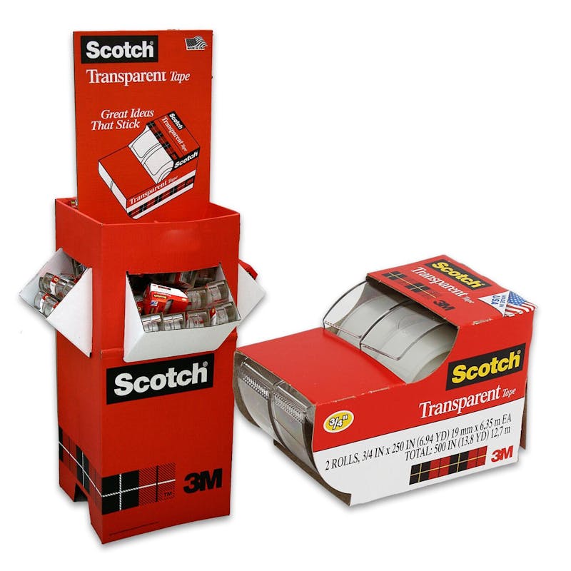 Scotch Transparent Tape Display - 2-Pack