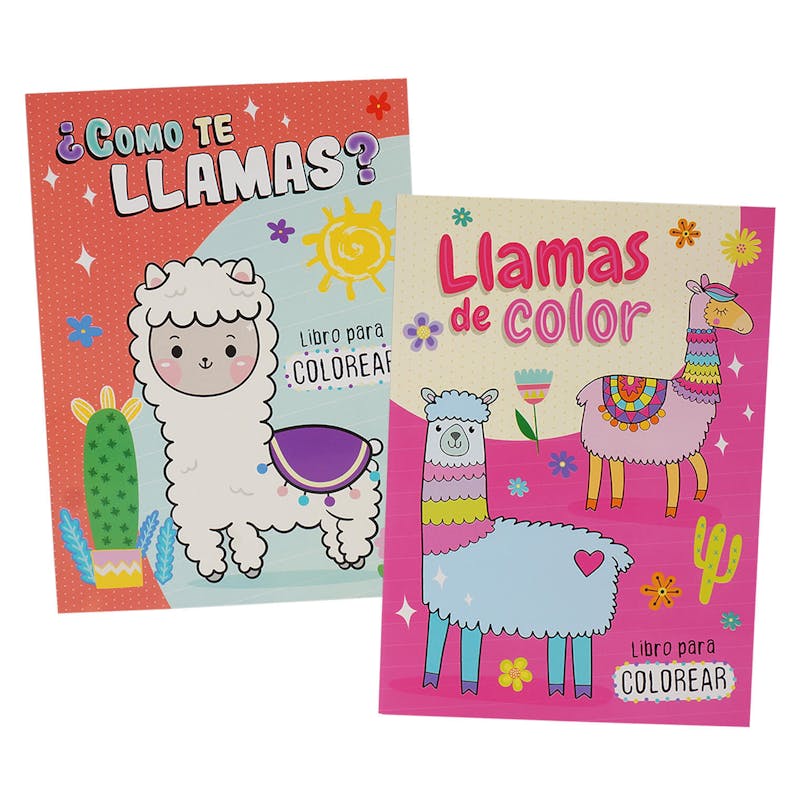Spanish Llama Coloring Book - Assorted - 80 Pages