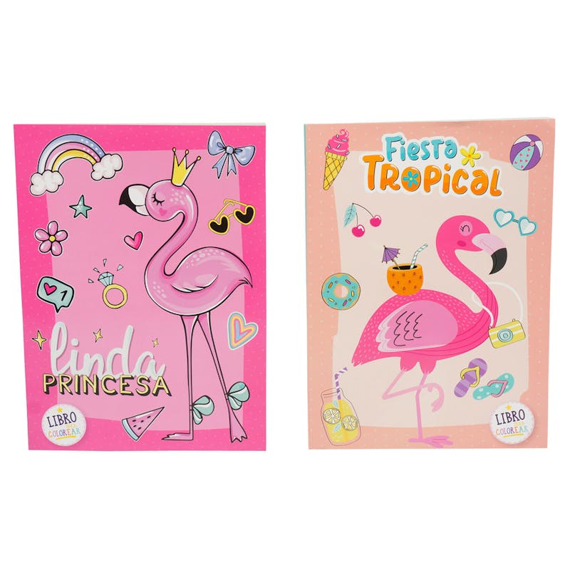 Spanish Flamingo Coloring Book - Assorted - 80 Pages
