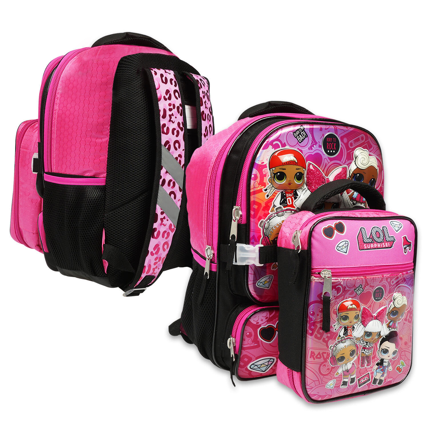 LOL SURPRISE Small 12" inches Backpack & Lunch Box New Style Licensed Product 