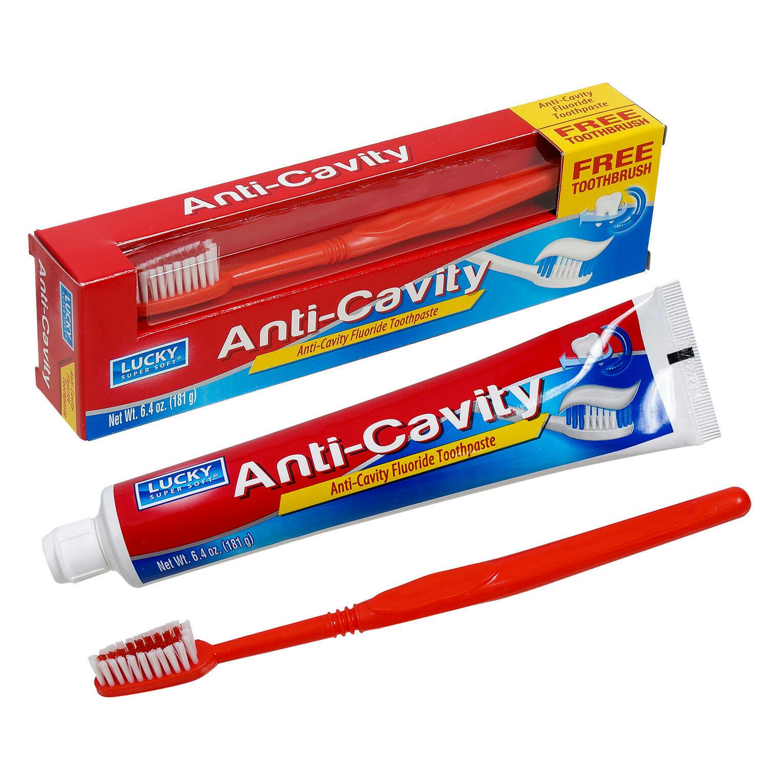 Wholesale Lucky AntiCavity Toothpaste 6.4 oz, Free Brush (SKU