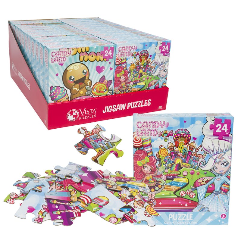 24 Piece Candy Land Puzzle - Assorted