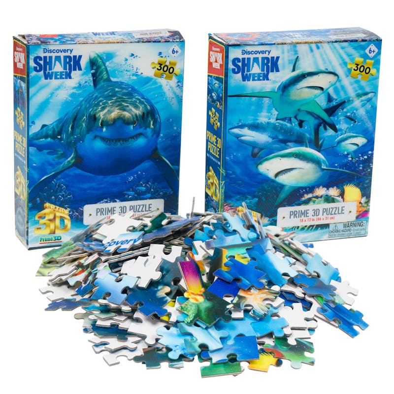 300 Piece Discovery Shark Week 3D Puzzle - Assorted
