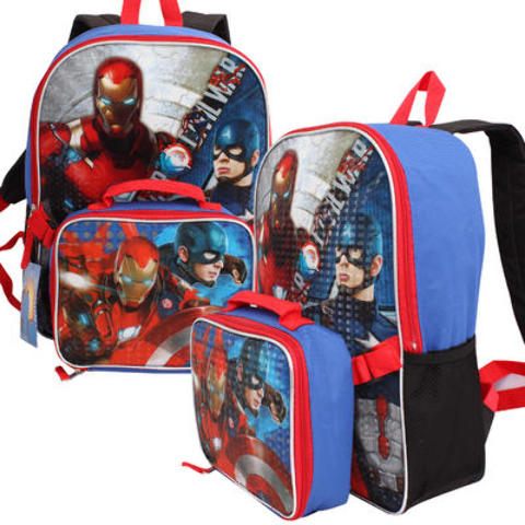 16" Marvel Captain America Civil War with Lunch Bag