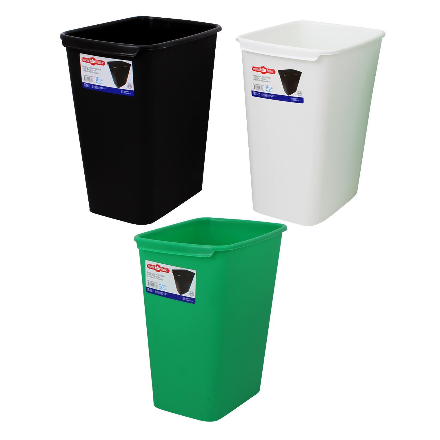 Wholesale Waste Basket 24 Qt. Assorted DollarDays