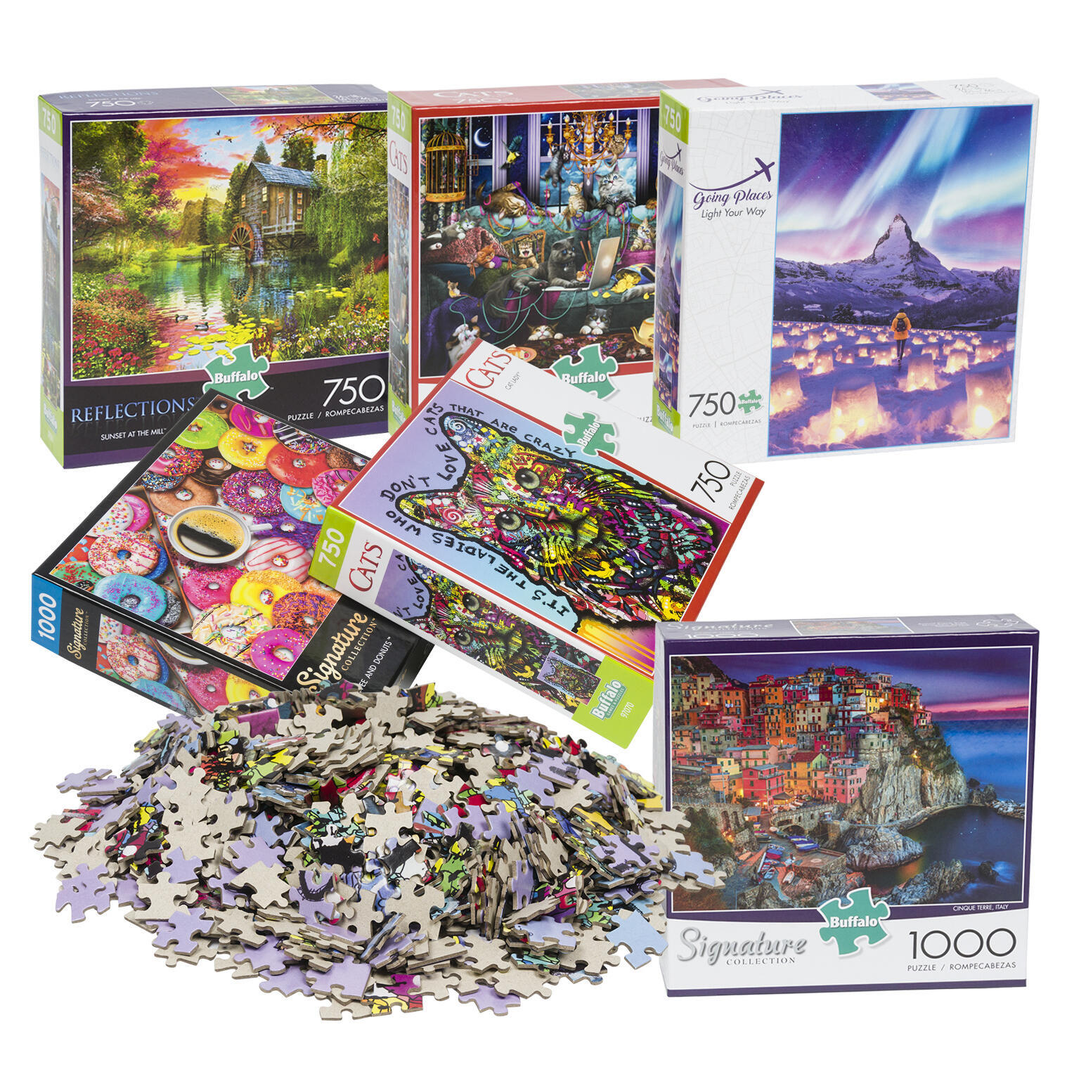 Wholesale 1000/750 Piece Puzzle Assorted DollarDays