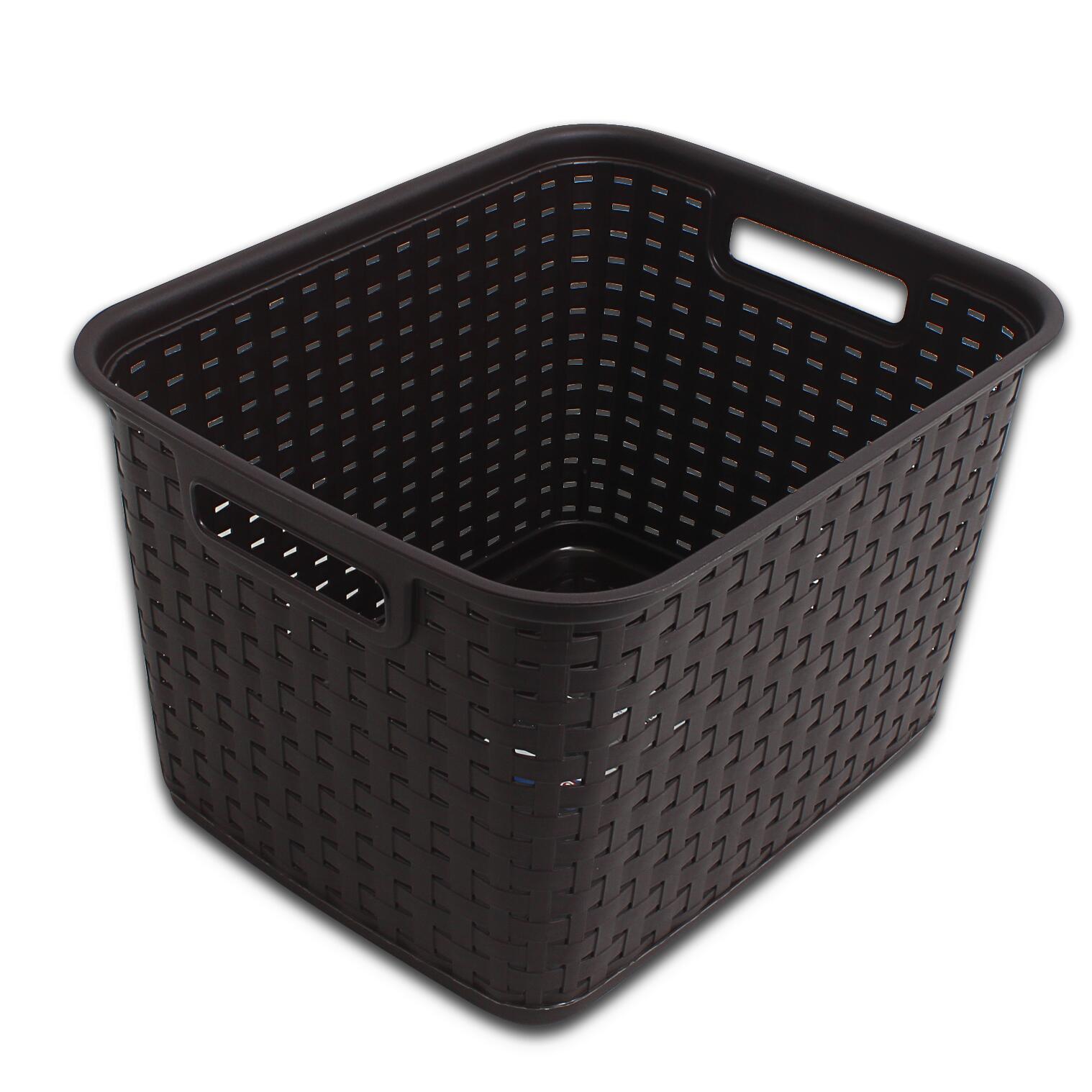 Wholesale Sterilite Plastic Tall Basket With Weave Pattern