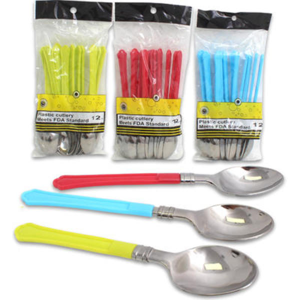 Wholesale 12 Count Disposable Spoon Assorted (SKU 2327882) DollarDays