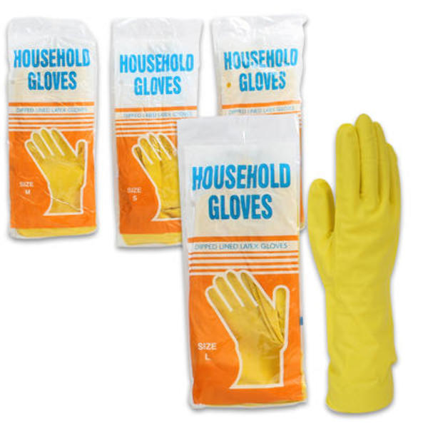 Wholesale Yellow Household Latex Gloves DollarDays