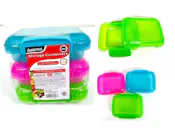 Storage Containers - 3 Piece Set, Assorted Colors